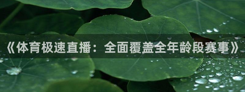 说球帝直播官方：《体育极速直播：全面覆盖全年龄段赛事》